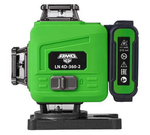 Лазерный уровень AMO LN 4D-360-2 с зеленым лучом