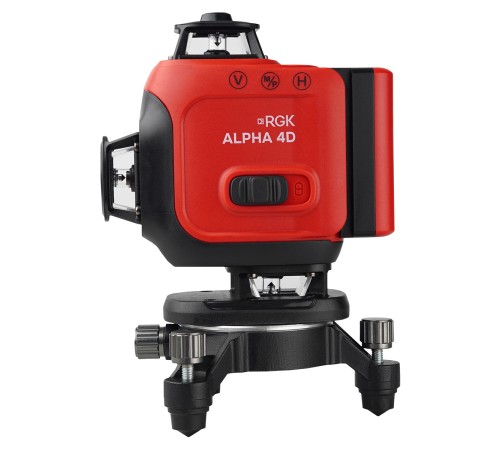 Лазерный уровень RGK ALPHA 4D с зелёным лучом Лазерный уровень RGK ALPHA 4D с зелёным лучом