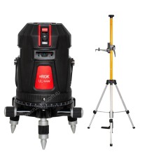 Комплект: лазерный уровень RGK UL-44W Black с калибровкой + штанга-упор RGK CG-2