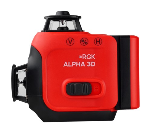 Лазерный уровень RGK ALPHA 3D с зелёным лучом Лазерный уровень RGK ALPHA 3D с зелёным лучом