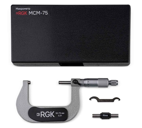Микрометр RGK MCM-75 с калибровкой Микрометр RGK MCM-75 с калибровкой