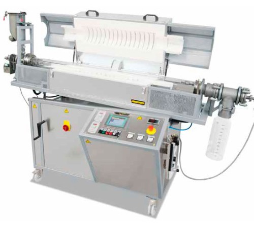 Печь трубчатая вращающаяся для непрерывной обработки Nabertherm RSRC 120-500/13/B400 с трубой из кварцевого стекла 110х100х1540 мм, 1300*С Печь трубчатая вращающаяся для непрерывной обработки Nabertherm RSRC 120-500/13/B400 с трубой из кварцевого стекла 110х100х1540 мм, 1300*С