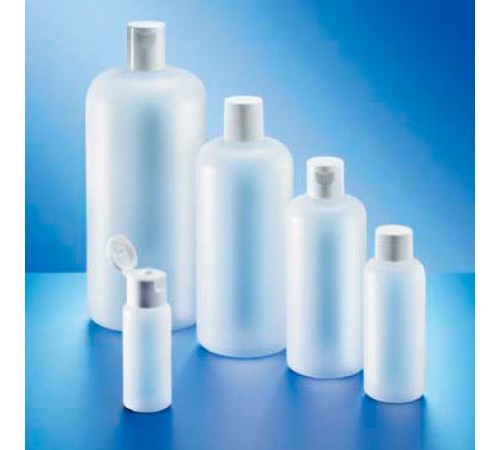Бутыль Kautex 100 мл, HDPE, круглая, естественный цвет, с винтовой флип-крышкой Бутыль Kautex 100 мл, HDPE, круглая, естественный цвет, с винтовой флип-крышкой