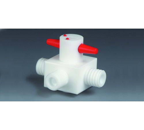 Кран трехходовой Bohlender O 6 мм, форма L, GL25, PTFE (Артикул E 686-25) Кран трехходовой Bohlender O 6 мм, форма L, GL25, PTFE (Артикул E 686-25)