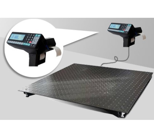 4D-PM-20/15-2000-RP с печатью этикеток - Промышленные электронные платформенные весы с 4 датчиками 4D-PM-20/15-2000-RP с печатью этикеток - Промышленные электронные платформенные весы с 4 датчиками
