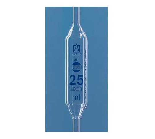 BRAND 30601 Пипетка мерная Blaubrand, USP, класс AS, 0.5 мл, синяя градуировка, 1 метка, AR-стекло, 12 шт/упак BRAND 30601 Пипетка мерная Blaubrand, USP, класс AS, 0.5 мл, синяя градуировка, 1 метка, AR-стекло, 12 шт/упак