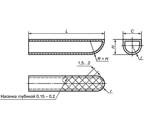 Наконечники для щипцов из платины Изделие N 220-2 Наконечники для щипцов из платины Изделие N 220-2