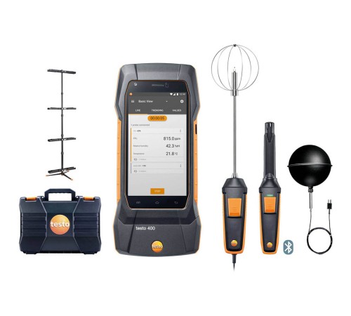 Комплект Testo 400 для оценки качества воздуха и уровня комфорта в помещении со стойкой Комплект Testo 400 для оценки качества воздуха и уровня комфорта в помещении со стойкой
