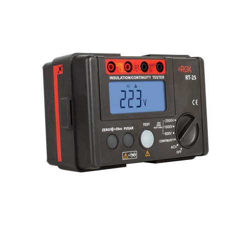 Цифровой мегаомметр RGK RT-25 Цифровой мегаомметр RGK RT-25