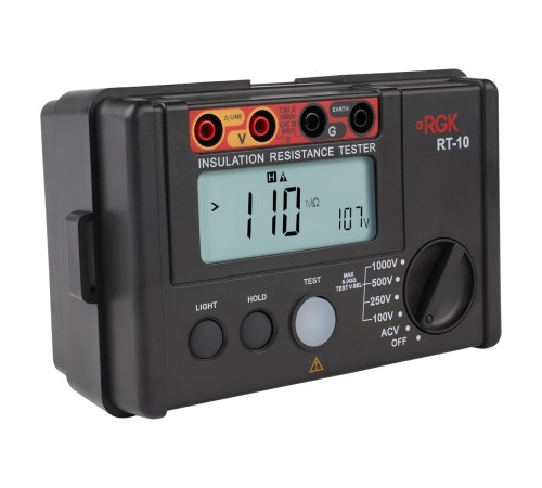 Цифровой мегаомметр RGK RT-10 Цифровой мегаомметр RGK RT-10